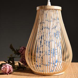 青花竹吊灯（不含光源）