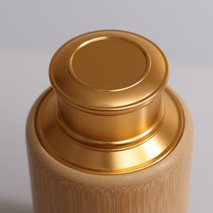 金色合金盖茶叶筒