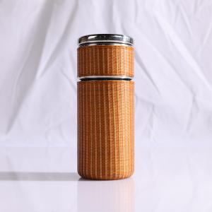 竹丝精编大漆保温分离杯