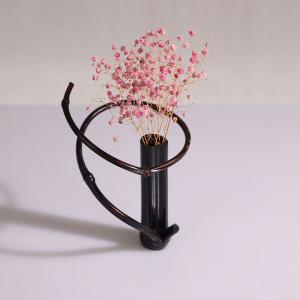 竹制碳化绕枝花器