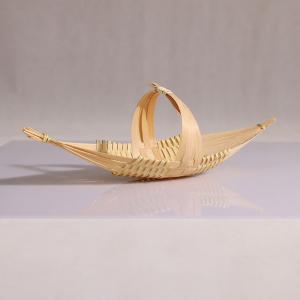 竹编船型提篮